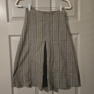 Gingham A-line skirt